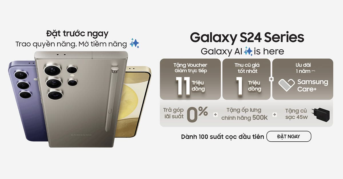 Đặt hàng trước Galaxy S24 series, giá chỉ từ 15,49 triệu tại XTmobile