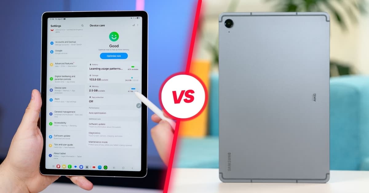 So sánh Samsung Galaxy Tab S10 FE và Tab S9 FE: Khác biệt ở đâu?