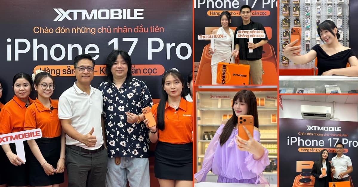Rộn ràng không khí mở bán iPhone 17 tại XTmobile: Thu hút nhiều KOL, KOC ghé thăm!