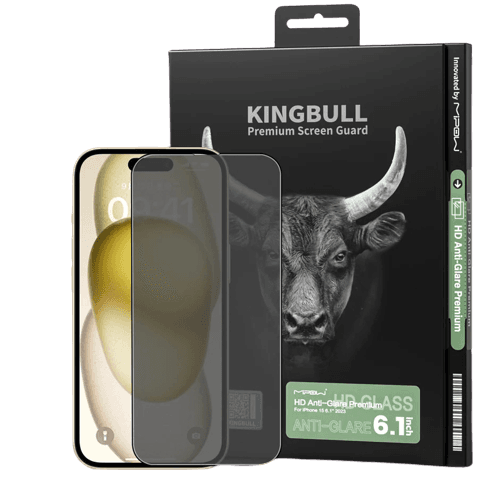 Kính cường lực chống chói Mipow Kingbull HD Anti-Glare Premium iPhone 15 Kính cường lực chống chói Mipow Kingbull HD Anti-Glare Premium iPhone 15
