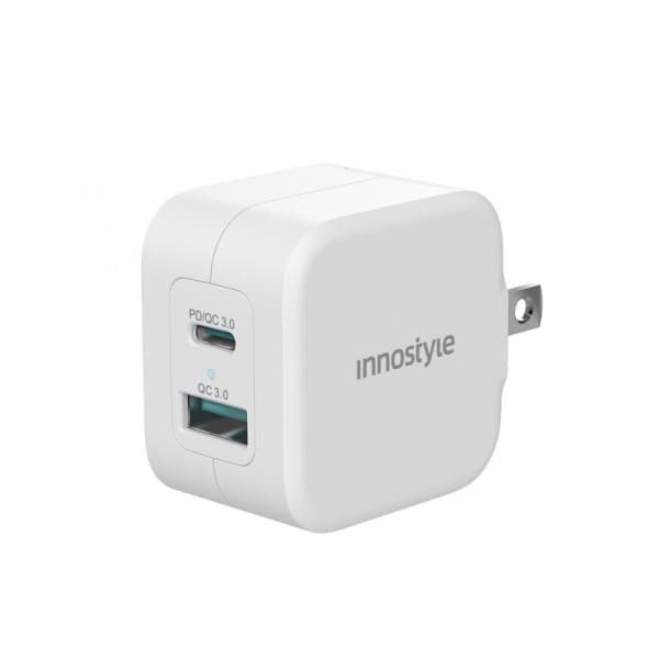 Củ sạc nhanh Innostyle Minigo Pro III Dual PD/QC3.0 20W Củ sạc nhanh Innostyle Minigo Pro III Dual PD/QC3.0 20W