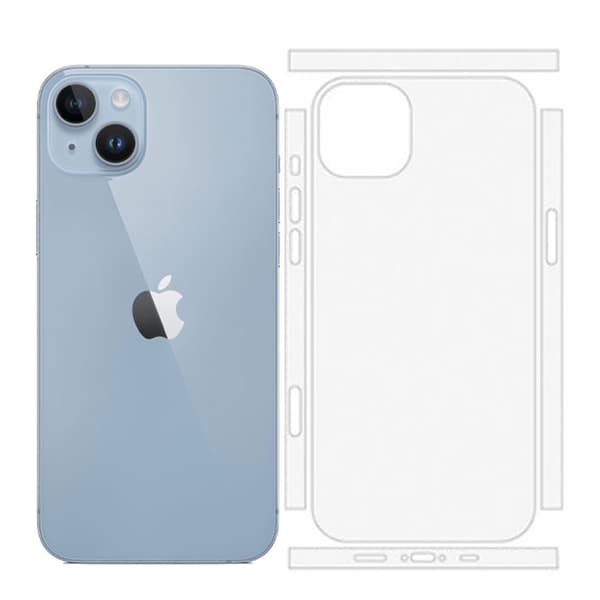 Miếng dán dẻo nhám PPF mặt sau iPhone 14 Miếng dán dẻo nhám PPF mặt sau iPhone 14