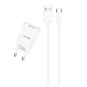 Bộ củ cáp sạc Usams T21 2.1A kèm cáp Lightning Bộ củ cáp sạc Usams T21 2.1A kèm cáp Lightning