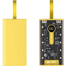 Sạc Dự Phòng Power Bank PD 66W Trong Suốt 20000mAh
