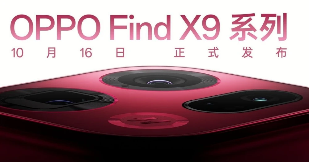 Thiết kế và thông số Oppo Find X9 được xác nhận, ra mắt vào ngày 16/10