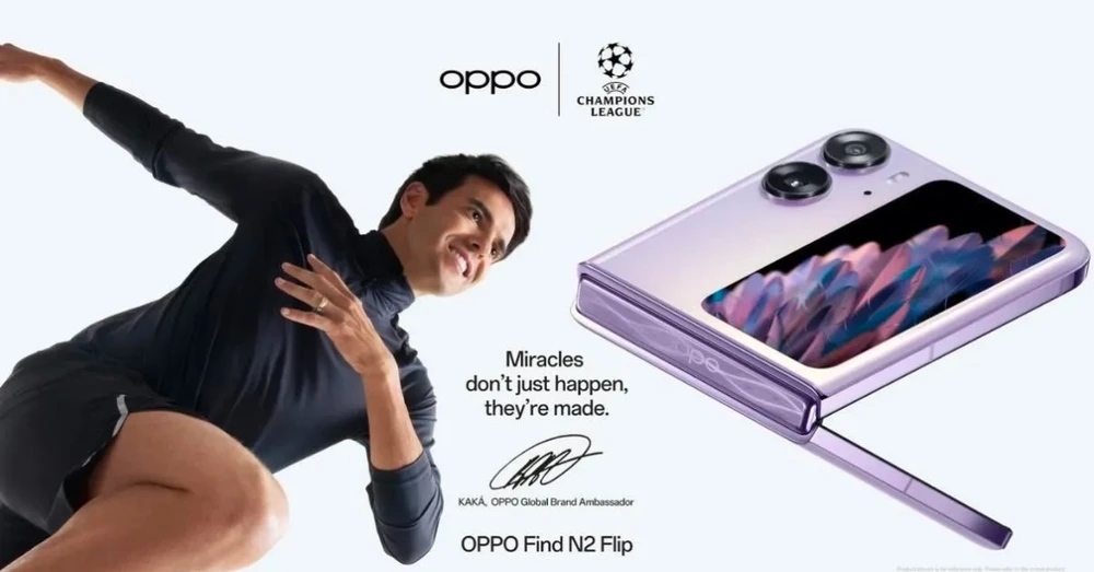 Kaká trở thành đại sứ toàn cầu của OPPO trước thềm chung kết UEFA