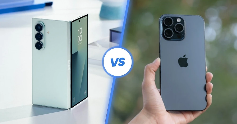 So sánh Samsung Galaxy Z Fold 7 và iPhone 15 Pro Max: Chọn flagship nào?