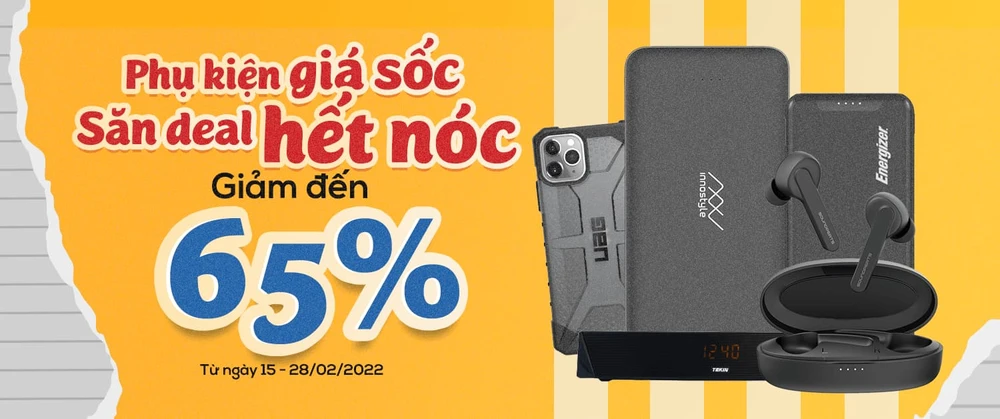 Deal phụ kiện: Pin dự phòng, ốp lưng, tai nghe Bluetooth giá chỉ từ 99K