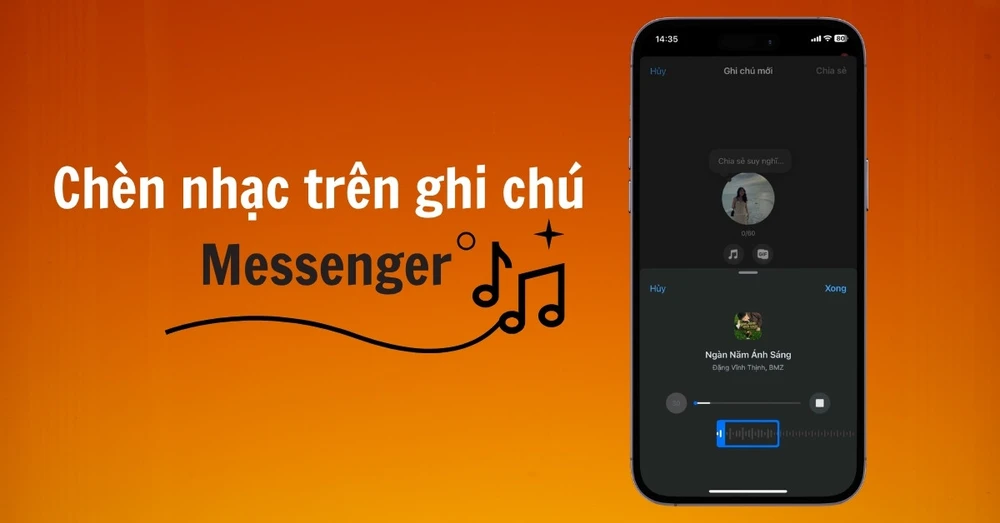 Hướng dẫn cách để nhạc trên ghi chú Messenger để thể hiện cảm xúc