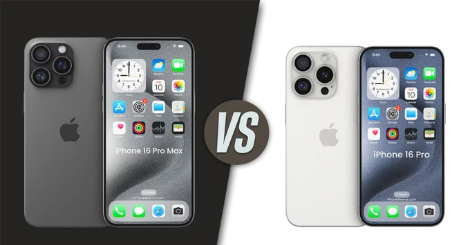 So sánh iPhone 16 Pro Max và iPhone 16 Pro: Điểm khác biệt chính là gì?