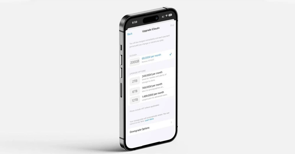 Apple chính thức ra mắt gói iCloud+ 6TB và 12TB mới