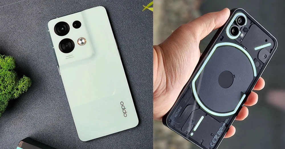 OPPO Reno8 5G vs Nothing Phone (1): Cuộc chiến của những kẻ tiên phong về thiết kế