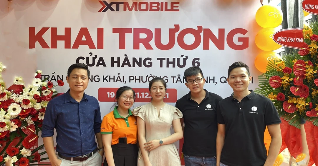Hình ảnh khai trương cửa hàng XTmobile thứ 6 tại 50 Trần Quang Khải