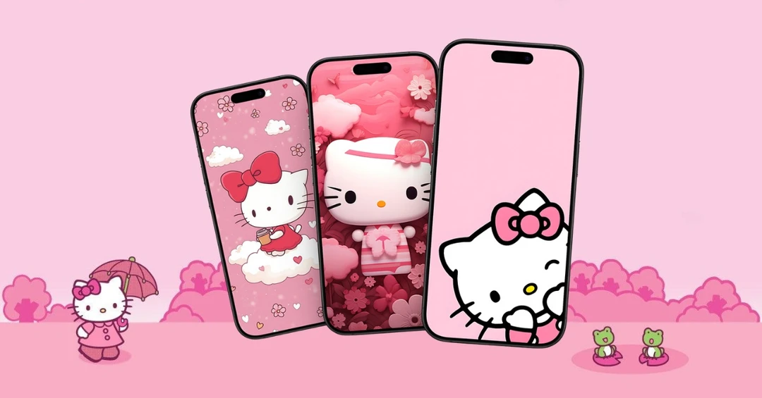 Tải ngay 40+ hình nền Hello Kitty màu hồng siêu cute khiến bạn tan chảy