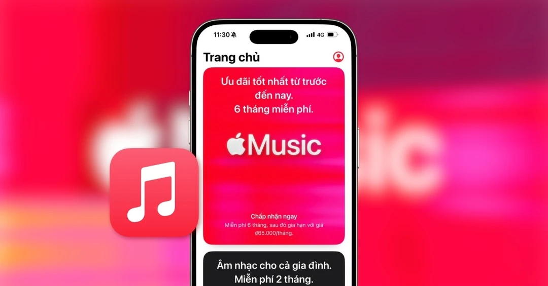 Cách nhận 6 tháng Apple Music miễn phí mà bạn không nên bỏ qua!