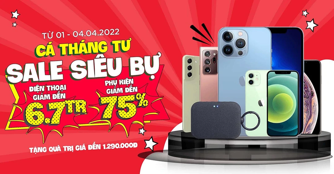 Sale to -giá sốc: Điện thoại giảm đến 6,7 triệu, phụ kiện giảm thêm 75%