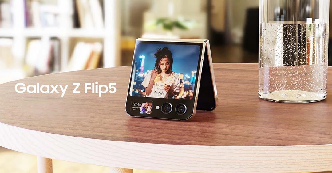Galaxy Z Flip 5 lộ ảnh render: Màn hình ngoài siêu to khổng lồ!
