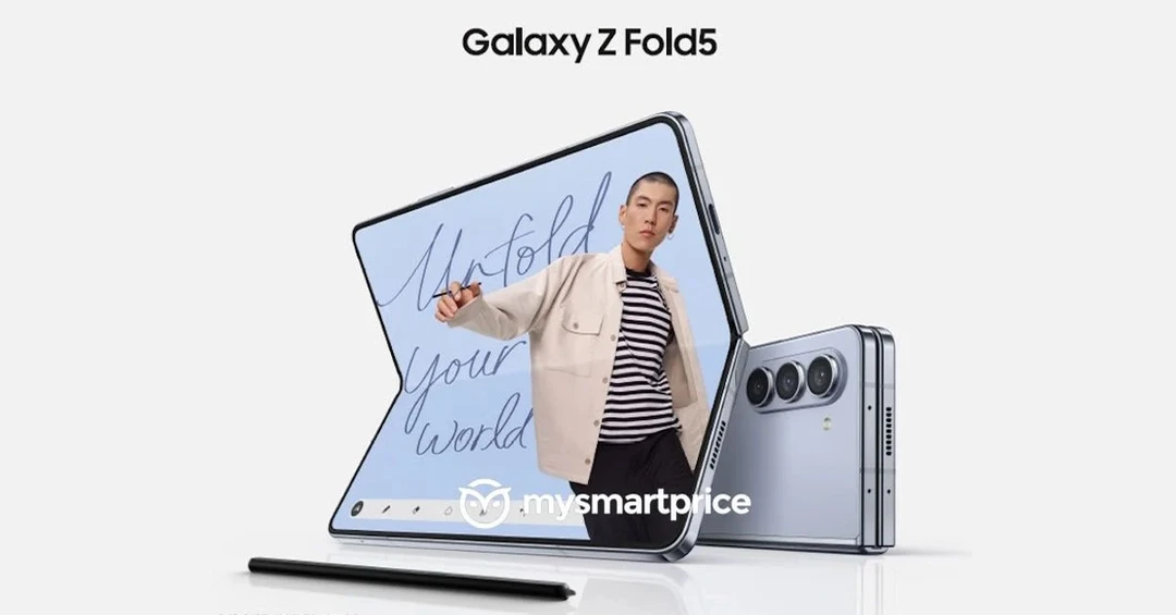 Galaxy Z Fold 5 bất ngờ rò rỉ những hình ảnh chính thức đầu tiên