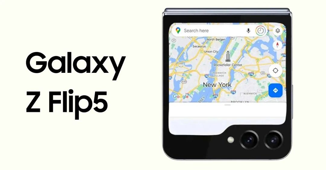 Màn hình phụ Galaxy Z Flip 5 có thể mở các ứng dụng Google được tối ưu