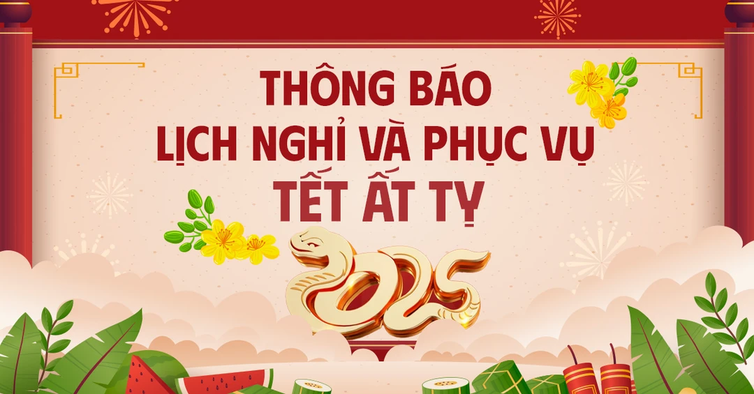 Thông báo: Lịch nghỉ và phục vụ Tết Nguyên Đán Ất Tỵ 2025 tại XTmobile