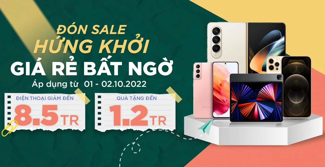 Đón sale hứng khởi: iPad Pro M1, Samsung Z Fold 4 giảm thêm đến 8,5 triệu