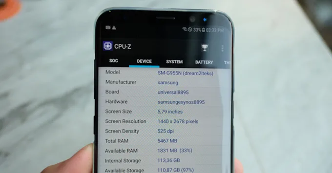 Galaxy S8 Plus RAM 6GB có cấu hình vô cùng mạnh mẻ
