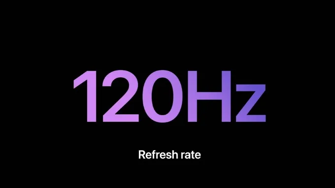 Màn hình 120Hz chống phản chiếu cho tất cả phiên bản