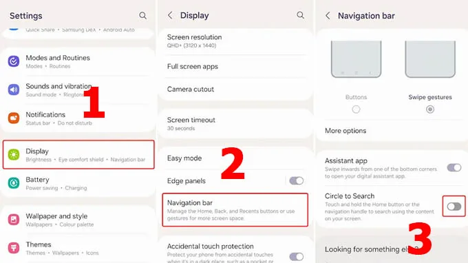 cách bật tính năng khoanh tròn tìm kiếm trên galaxy s24 