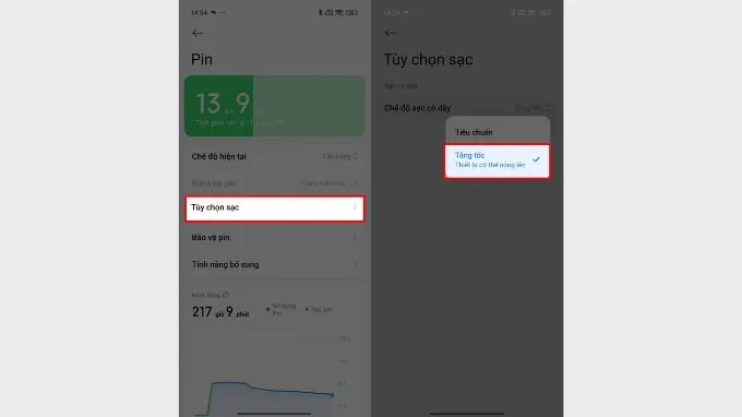 Cách bật chế độ sạc nhanh trên Redmi Note 15 series