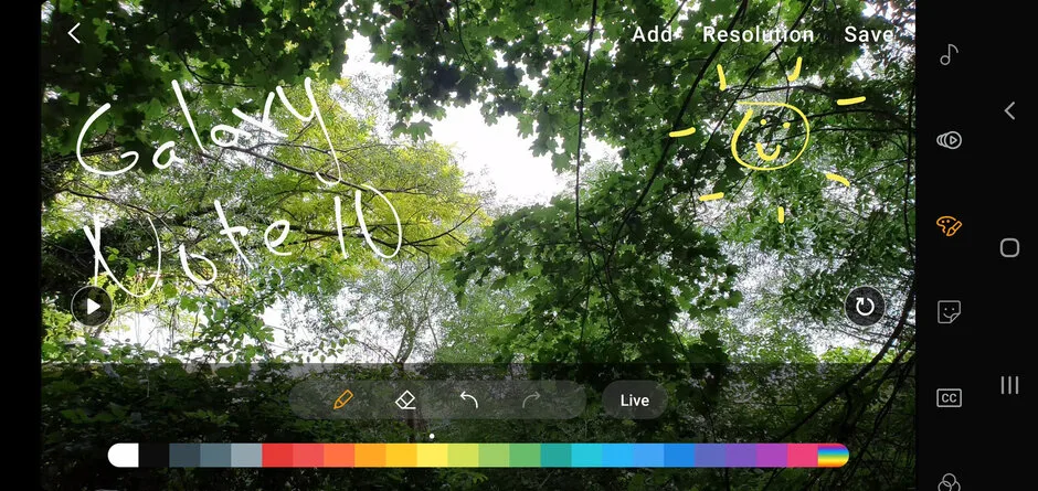 Công cụ tiếp theo được gọi là Doodle - vẽ trên video