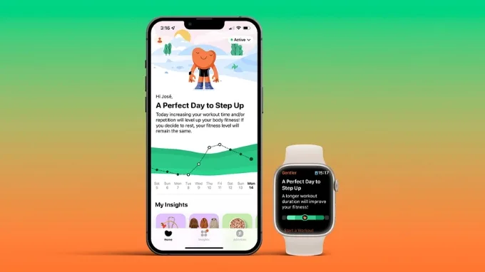 Gentler Streak sử dụng dữ liệu từ Apple Watch để gợi ý mức độ vận động phù hợp cho người dùng 