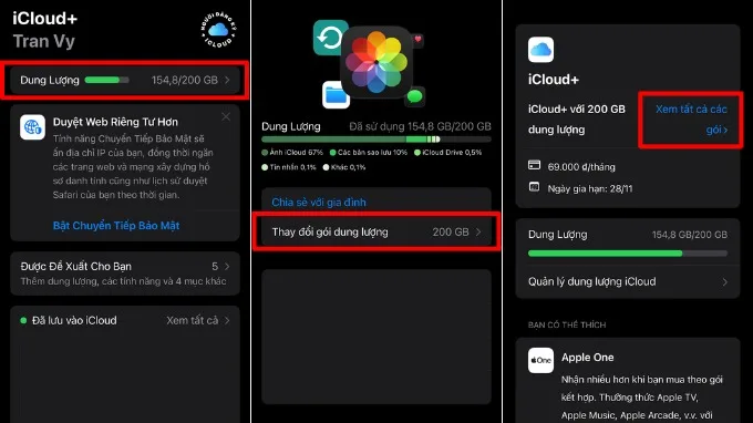 Cách mua thêm dung lượng iCloud trên iPhone/iPad