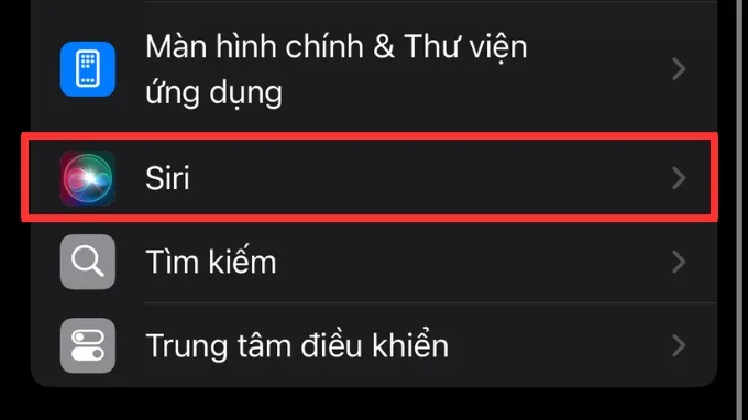 Cách ẩn ứng dụng trên iPhone bằng cách tắt gợi ý Siri