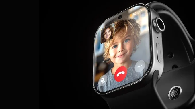 Concept Apple Watch X với camera selfie