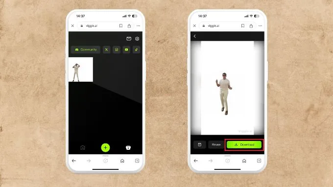  Đợi quá trình chuyển đổi hoàn tất thì nhấn vào nút Download để tải về