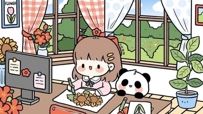 Hình nền máy tính dễ thương dành cho nữ