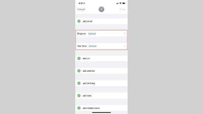 Nhận cuộc gọi từ các liên hệ cá nhân