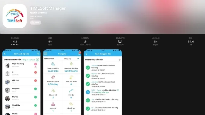 TimeSOFT là app chấm công nhân viên tích hợp nhiều phương thức xác thực hiện đại
