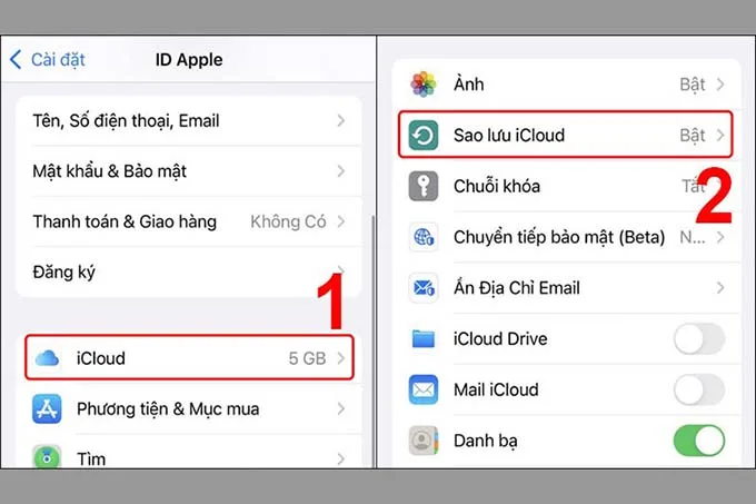 Khôi phục tin nhắn văn bản đã xóa bằng iCloud