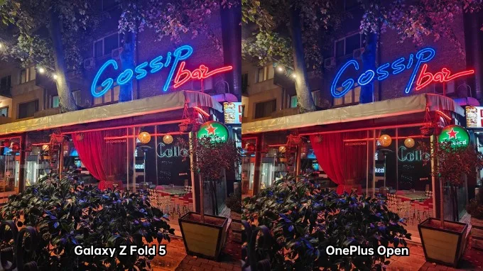 Ảnh chụp thiếu sáng trên Galaxy Z Fold 5 và OnePlus Open