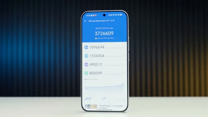 Redmi K90 Pro Max đạt khoảng 3.72 triệu điểm AnTuTu