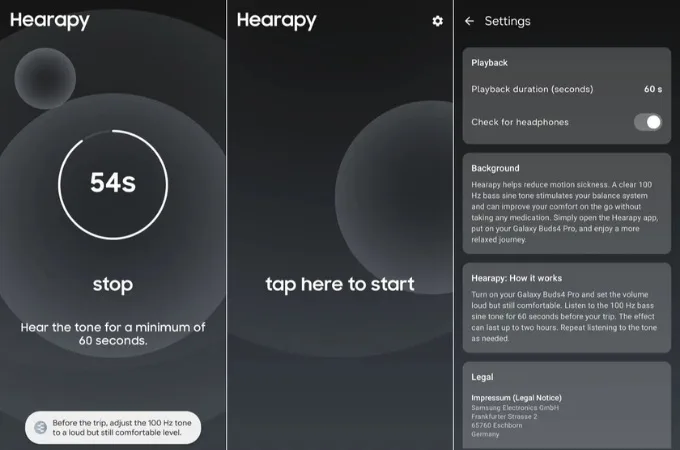 Cách sử dụng ứng dụng Hearapy của Samsung