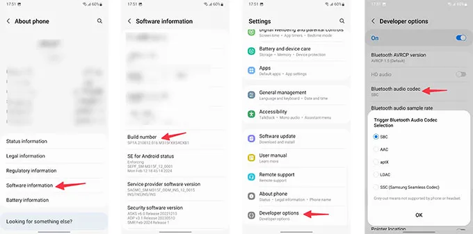 Cách đặt Samsung Seamless Codec thành mặc định