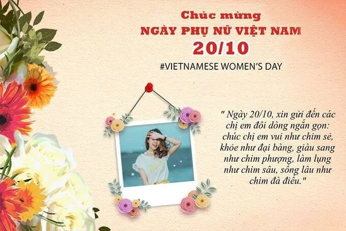 Mẫu thiệp 20/10 đẹp tặng đồng nghiệp, bạn bè