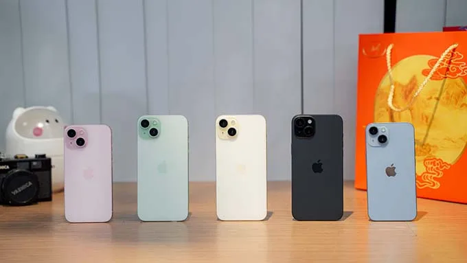 Màu sắc trên iPhone 15 Plus