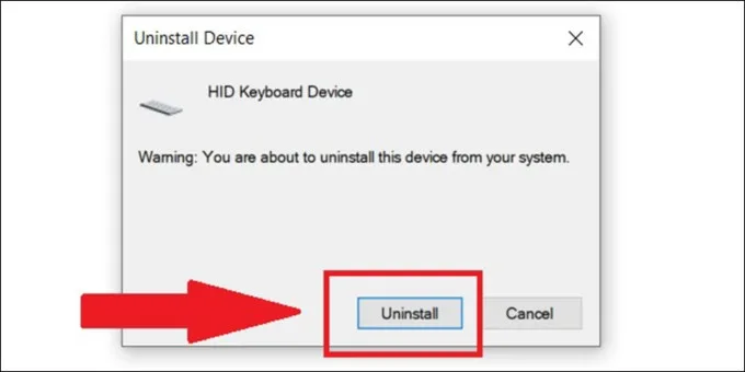 Tắt bàn phím laptop bằng Device Manager