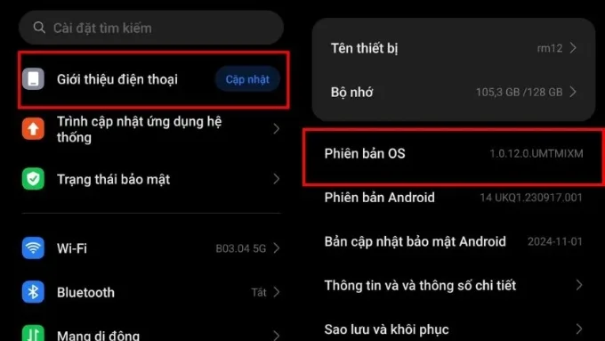 Chọn Giới thiệu điện thoại