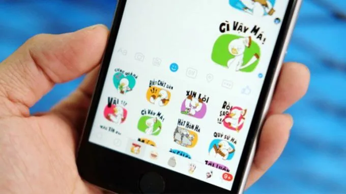 Một số lưu ý khi tải nhãn dán trên Messenger