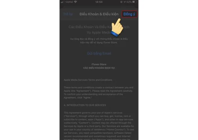 Bước 7 chuyển vùng trực tiếp trên App Store