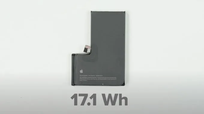 Viên pin bên trong iPhone 15 Pro Max